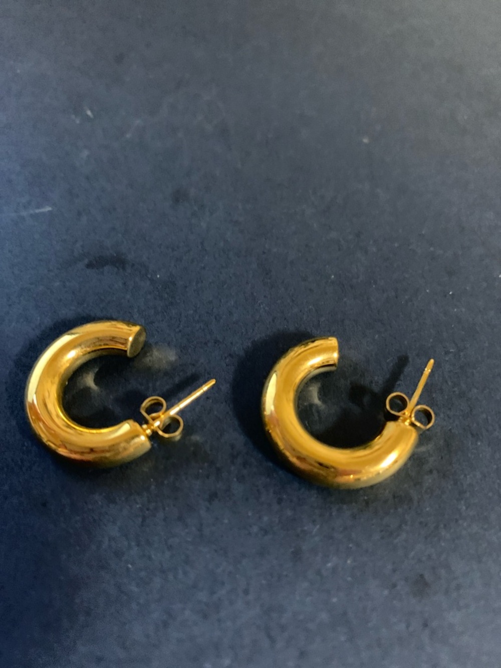 Gold-Tone Hoop Stud Earrings - Women Jewelry